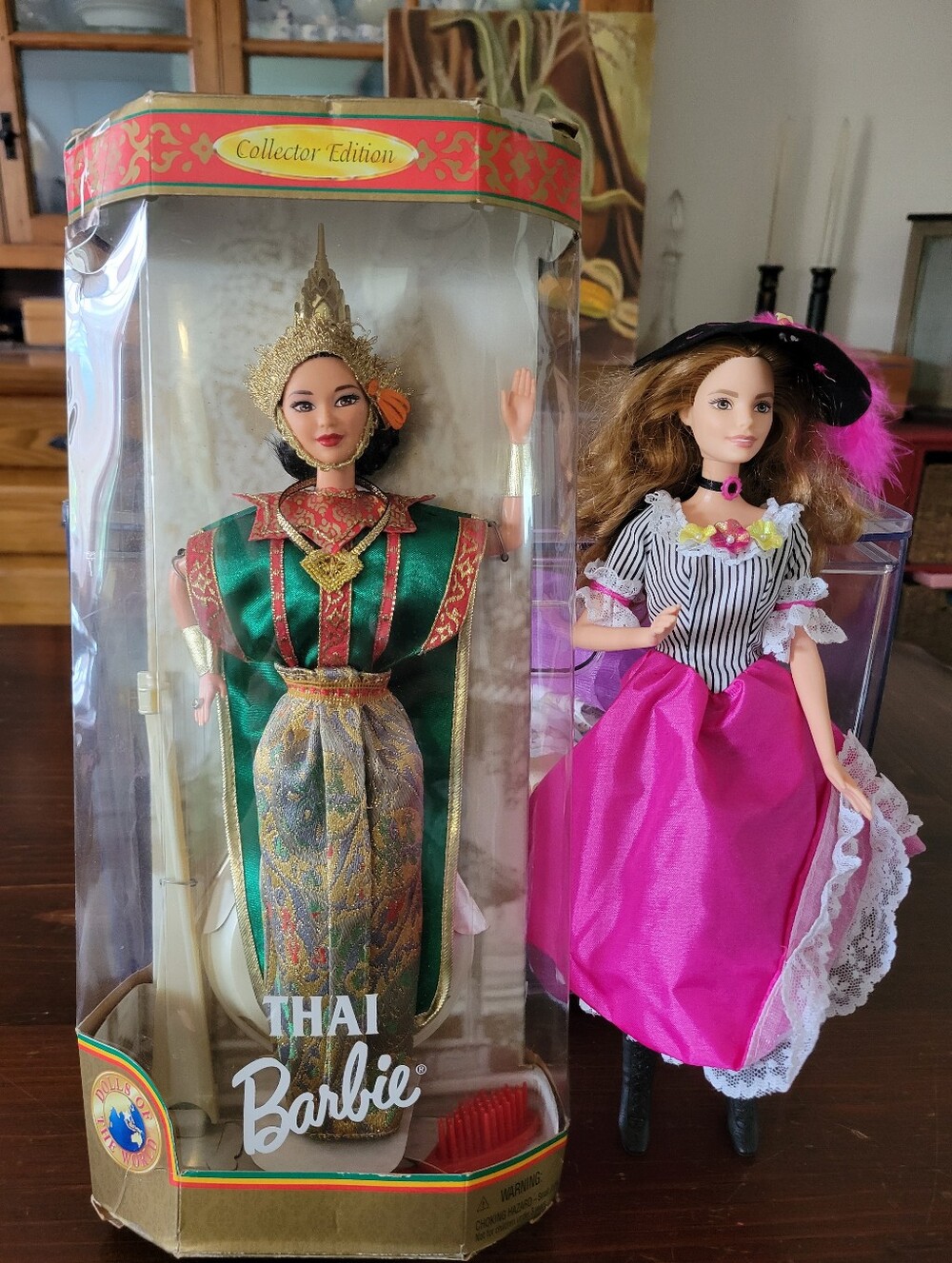 Barbie Dolls Of The World Thai Barbie & Bonus French Outfit (Not Original Doll)